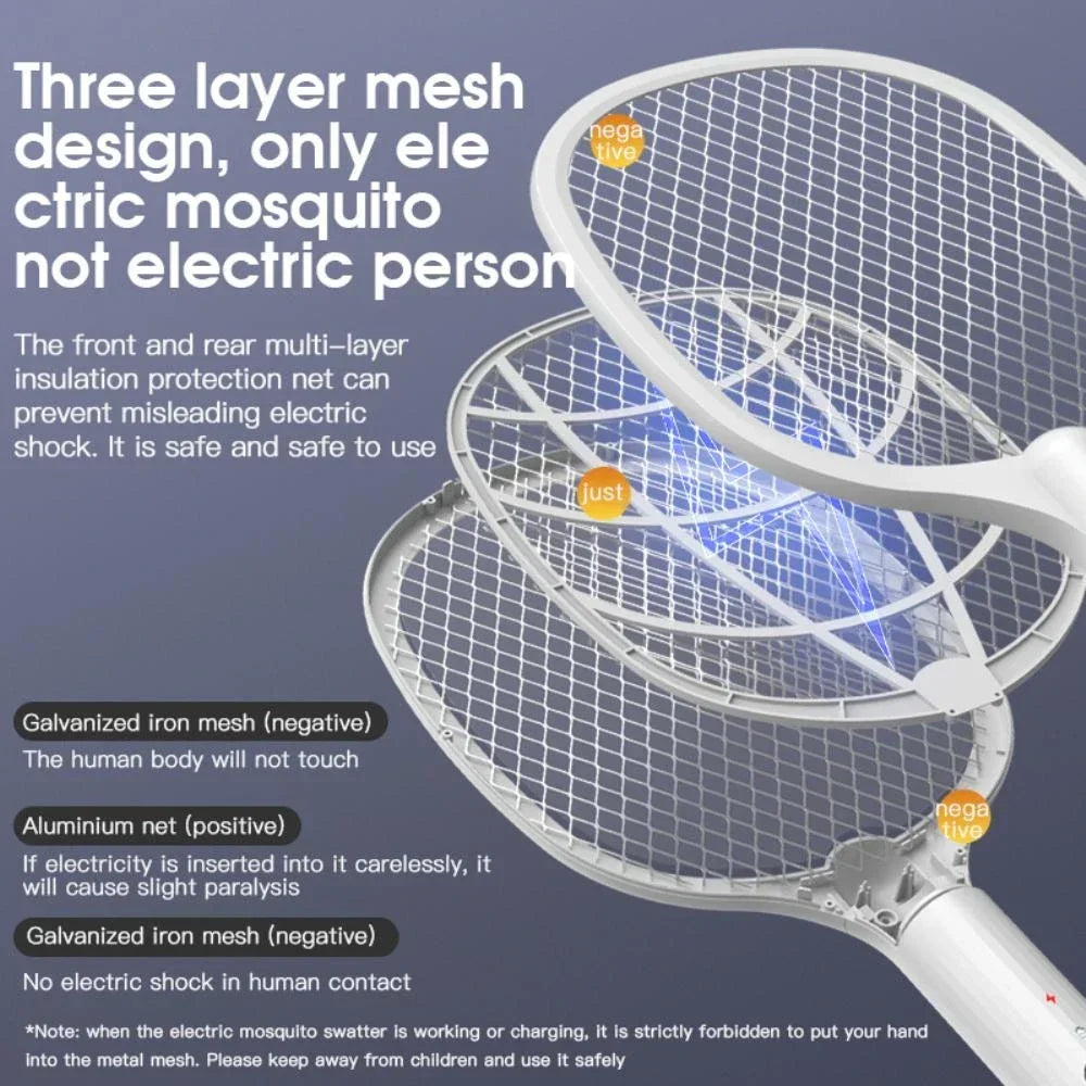 Summer UV Electronic Mosquito Killer USB Rechargeable Strong Home Battery Two-in-one Foldable Electric Mosquito Beat