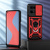 KEYSION Shockproof Case for OPPO Reno 7 4G 7Z 5G 7 Pro Push Pull Camera Protection Ring Phone Back Cover for OPPO F21 Pro 4G 5G