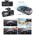 Car High-definition Night Vision 1080P Car Driving Recorder Suction Cup Three-lens Car Front and Rear Video Recording