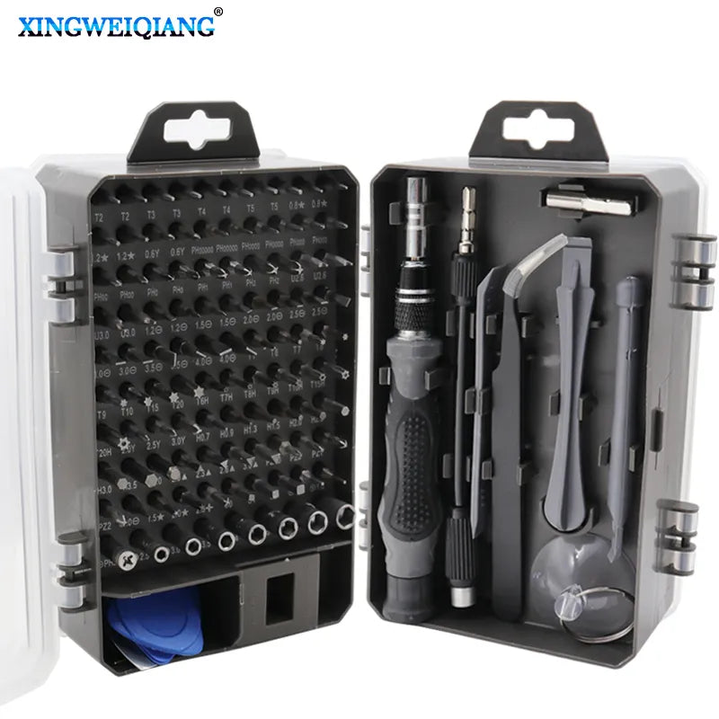 115 in 1 Screwdriver Set Magnetic Screwdriver Bit Torx Multi Mobile Phone Repair Tools Kit Electronic Device Hand Tool