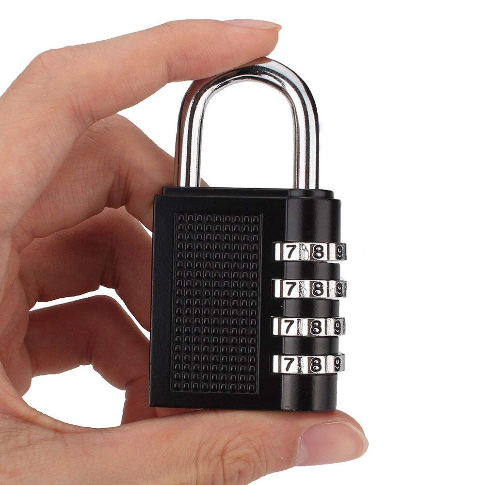 3/4 Digit Dial Combination Password Code Number Lock Padlock Safety Travel Security Lock for Luggage Backpack Suitcase Drawer