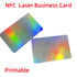 5pcs NFC Laser Business Cards PVC Material 13.56MHz RFID Access Control NTG 213 NFC Card Personalized  Laser NFC Business Card