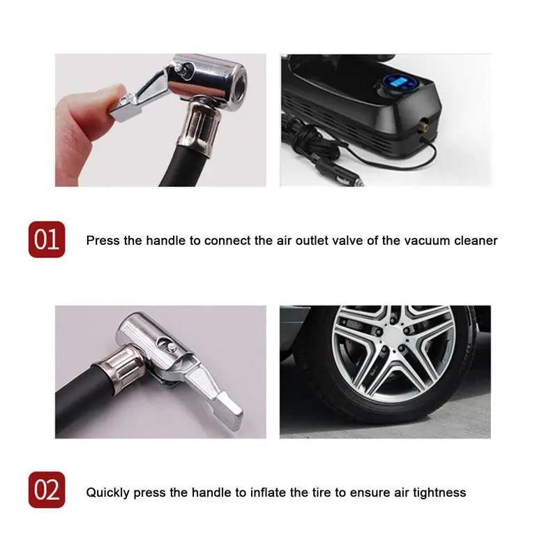 Air Pump Extension Tube Car Tire Inflator Hose  Adapter Twist Tyre Connection Locking Air Chuck Cycling Pumping Service Parts