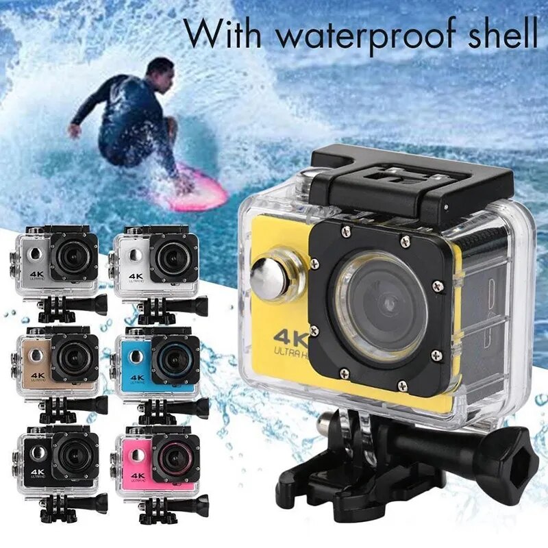 Ultra HD Action Camera 30fps Underwater Helmet Waterproof 2.0-inch Screen WiFi Remote Control Sports Video Camera gopro