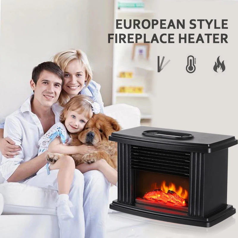 1/2PCS Electric Heater For Room Portable Fireplace DesktopHome Heater With Remote Control EU/US/UK Plug Fan Heater Office