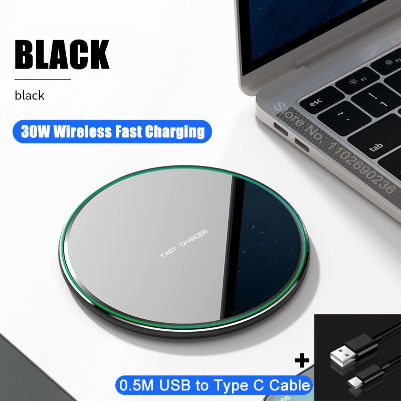 30W Original Magnetic Wireless Charger For Apple iPhone 13 12 11 14 Pro Max Samsung S23 S22 S21 Ultra Plus Xiaomi Mi 13 12 Pro