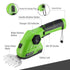 WORKPRO 7.2V Handheld Hedge Trimmer, 2 in 1 Lithium-ion Cordless Garden Tools Cordless Grass Shear / Shrubber Electric Trimmer