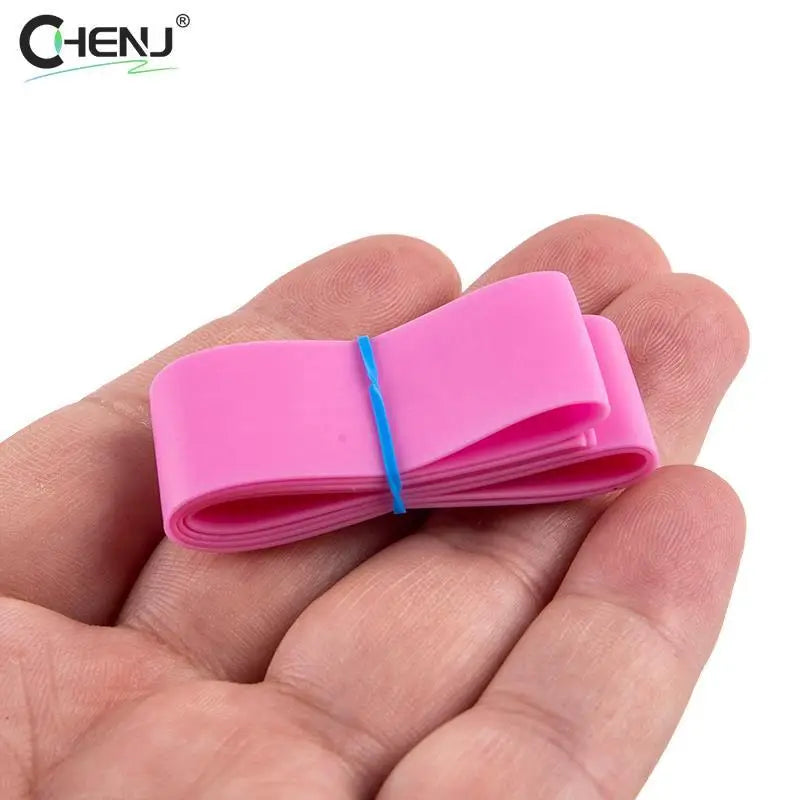 New 10pcs Disposable Tourniquet Pink Elastic Belt First Aid Kit Product Medical Rubber Disposable Tourniquet