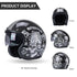 Hot Sale Capacetes De Moto DOT Motorcycle Helmet Open Face Safety Cafe Racer Scooter Casco Motocross Hombre Carbon Fiber