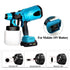 800ML Electric Spray Gun Cordless Paint Sprayer Auto Furniture Steel Coating Airbrush Compatible for Makita 18V Battery