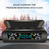 Universal Solar Power TPMS Car Tire Pressure Monitoring System Clock LCD Display TPMS Sensor Auto Security Alarm Systems