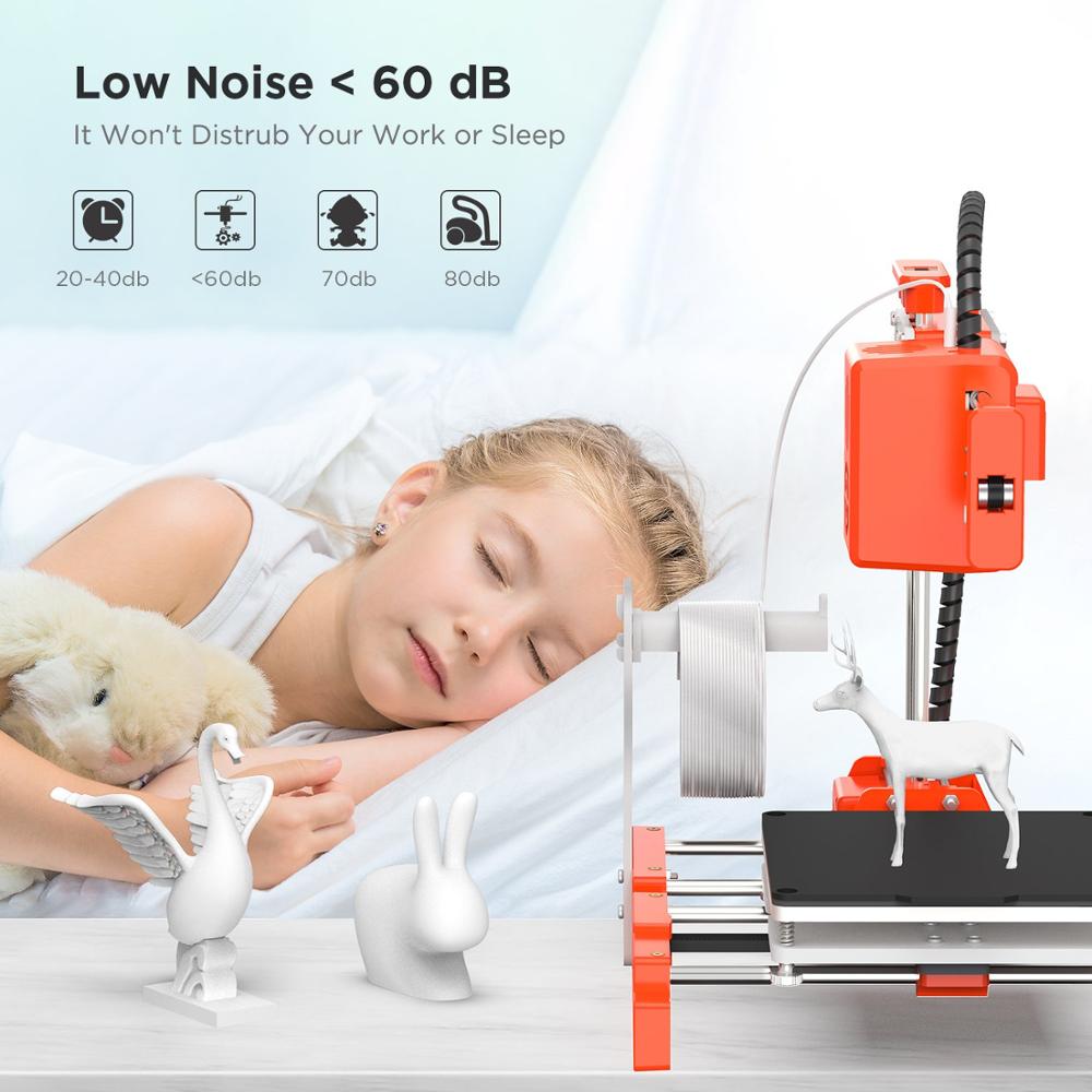 Easythreed Mini 3D Printer X1 DIY Printers 3D Stampante Drukarka Printing Machine Black Orange Kids Gift Promotion