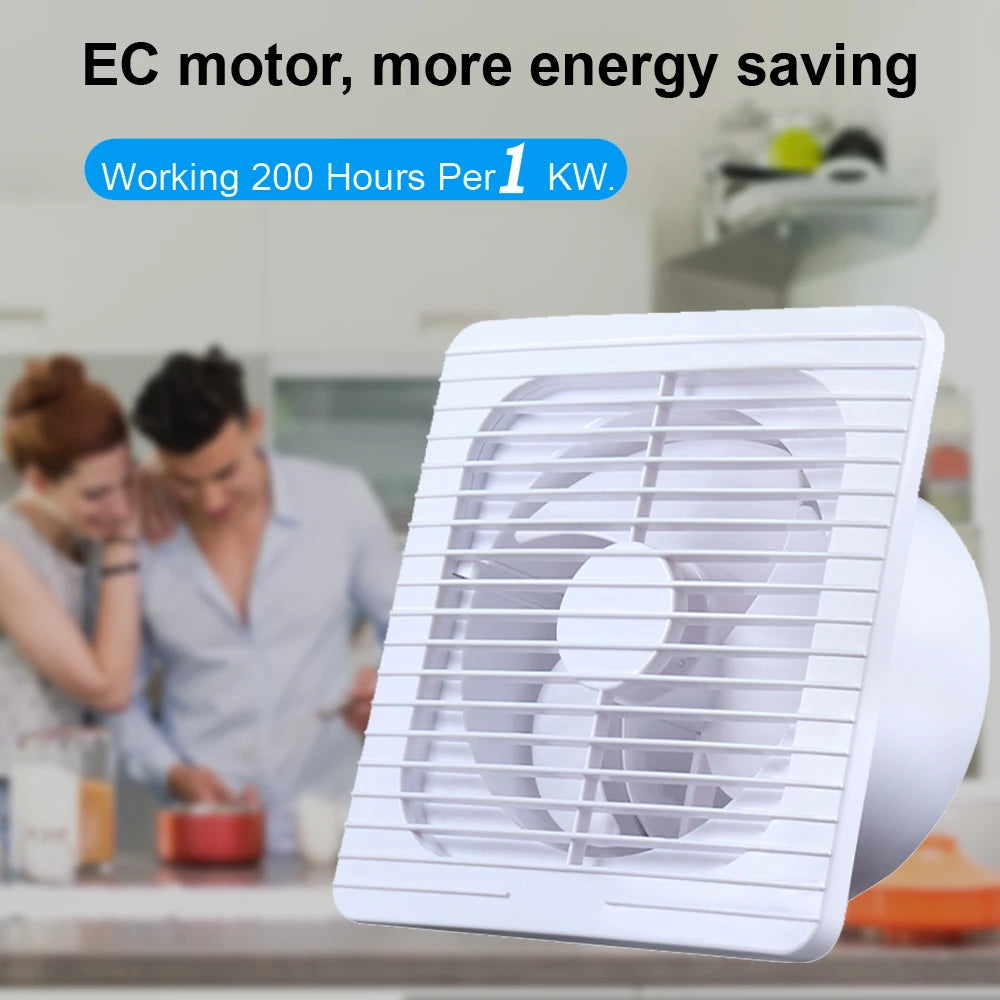 KCvents Exhaust Fan 4/6/8 Inch 220V  bathroom For Ventilation Powerful Low Noise Ventilator Bathroom Kitchen Easy to Install