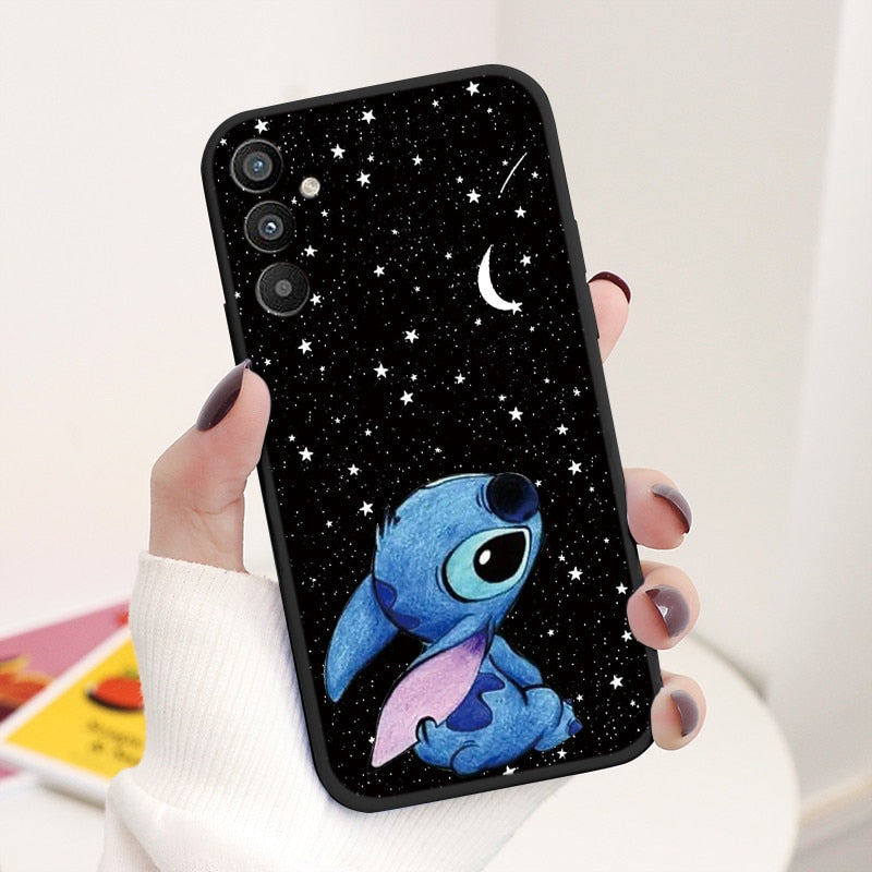 For Samsung Galaxy A34 5G Case 6.5" Soft TPU Back Cover Cute Stitch Lilo Disney Coque For Samsung A 34 A34 SM-A346E Funda Bumper