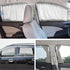 2pcs 50cm Car Sun Shade Side Window Curtain Auto Foldable Uv Protection Accessories Black Pure Cloth Auto Accessories