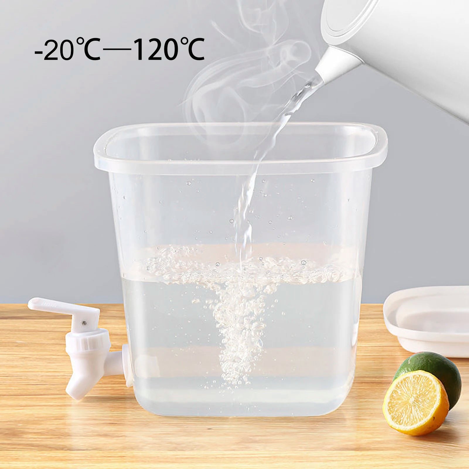 5L/3.5L Cold Water Kettle with Faucet Refrigerator Cool Water Bucket Lemon Bottle Beverage Water Dispenser Drinkware for Summer