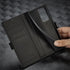 Luxury Leather Phone Cover For Samsung Galaxy Note 20 Ultra Wallet Card Slots Carbon Fiber Flip Case For galaxy note 20 Coque