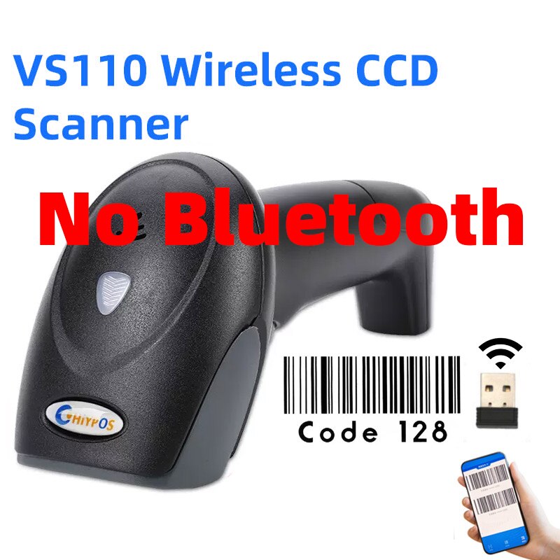 CHIYI VS210 Handheld Wirelress Barcode Scanner AND VS220 Bluetooth 1D/2D QR Bar Code Reader PDF417 for IOS Android IPAD