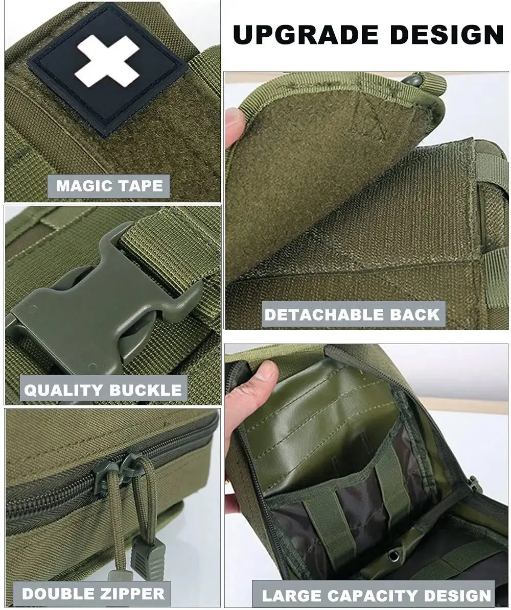 IFAK Molle Utility Army Bag Pouch Tactical Military First Aid Kit With Equipment Medical Supplies