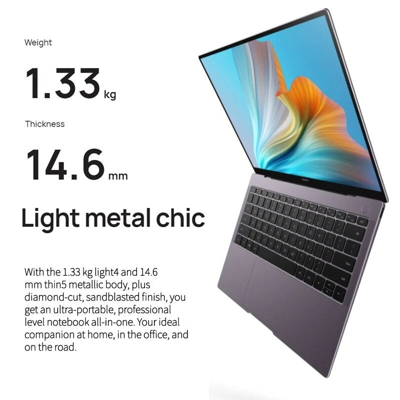 HUAWEI MateBook X Pro 2021 Laptop i5-1135G7/i7-1165G7 lris Xe Graphics 16GB 512GB/1TB SSD 13.9 Inch 3K Touch Share 7.0 Notebook