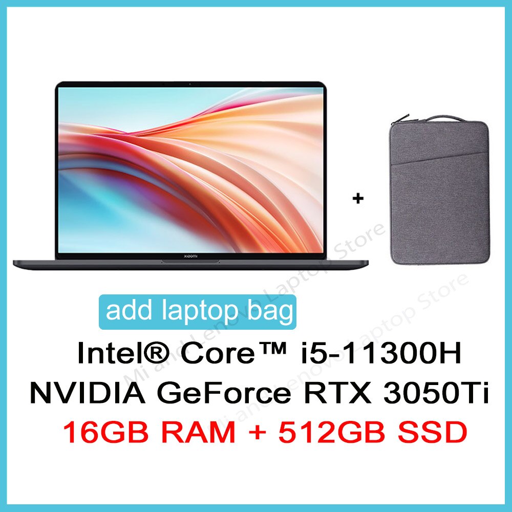 Xiaomi Mi Laptop Pro X 15 i7-11370H/i5-11300H 32GB/16GB RAM 1TB/512GB ROM RTX 3050 Ti 3.5K E4 OLED Game Notebook PC