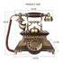 European Antique Old Telephone Vintage Fashion Solid Wood Retro Home Office Wired Fixed Phone Nostalgic Landline Novel Gifts