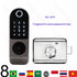 Tuya Wifi Smart Door Lock APP Remote Control TTlock Bluetooth Fingerprint Biometric Digital Passcode Card Rim Electronic Lock