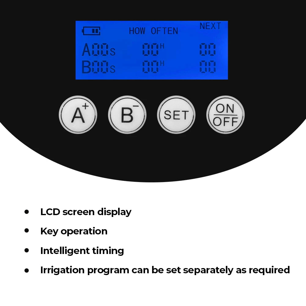 Automatic Watering Device for Plants Solar Drip System Timer Double Pump Garden Drip Irrigation Device Controller Intelligent