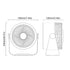 Wall Mounted/Table Air Circulation Electric Fan USB Rechargeable 4000mAh Summer Cooling Fan Low Noise 3 Speed Camping Supplies