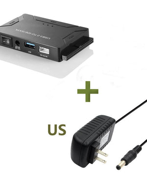 USB 3.0 to IDE SATA Hard Drive Reader Adapter Universal External Ultra Recovery Converter Kit for 2.5 3.5 HDD SSD DVD CD-ROM