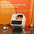 Electric Space Heater 1500W/1000W Quiet PTC Ceramic Portable Heater Small Electric Fireplace Heater Fan Fast Safety Heating