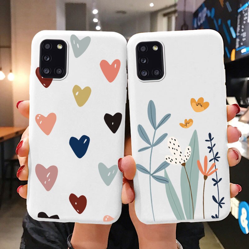 Soft Case For Samsung Galaxy A31 A41 Phone Cover Cute Flowers Butterfly Fundas TPU Coque For Samsung A31 A 31 a 41 Bumper Cases