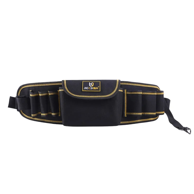 Hardware Tool Repair Kit Storage Bag Oxford Cloth Tool Belt Bag for Electric Drill Wrench Clamp Hammer Multi-pockets Waist Bag
