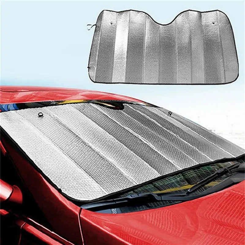 Foldable Universal Car Windscreen Sunshade Cover Sun UV Protection Lightable Sun Visor Covers Car Windscreen Sun Shade