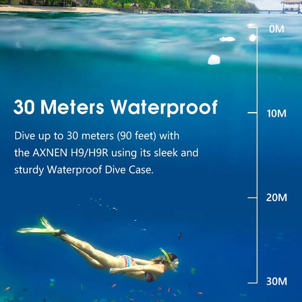H9R Action Camera Ultra HD 4K 30fps WiFi 2 Inch 170D Underwater Waterproof Helmet Video Recording Sport Cam