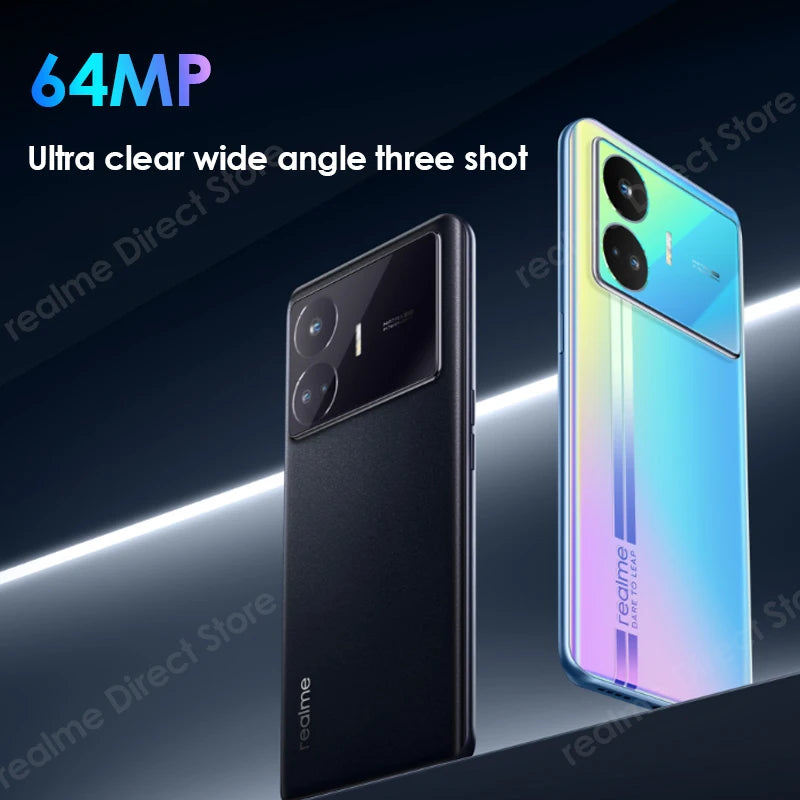 Realme GT Neo 5 SE 5G Smartphone 6.74” 1.5K AMOLED Snapdragon 7 Gen2 Plus 5500mAh 100W 64MP NFC Android Cellphone