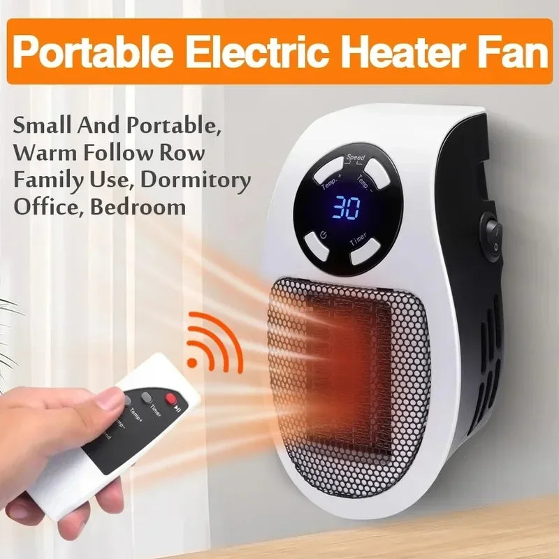 Heater Without Turning on The Engine Portable Fan Electric Blanket Air Conditioning Large Room Wall House Aishmid Macaron Home