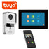 WiFi TUYA Smart APP 7 Inch 1080P Home Intercom Kit Wireless Video Door Phone Wired Doorbell for Villa Flat RFID Access Control