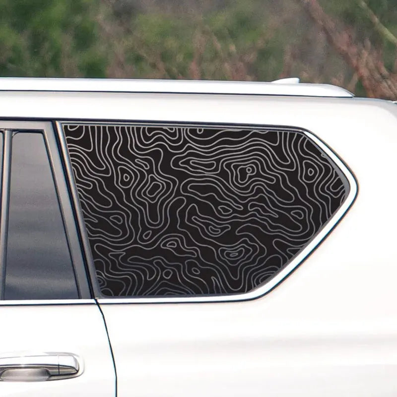 Universal Topography Quarter Window Car Sticker Suitable For Most Decoration Accessories Die Cutting Vinyl Decals