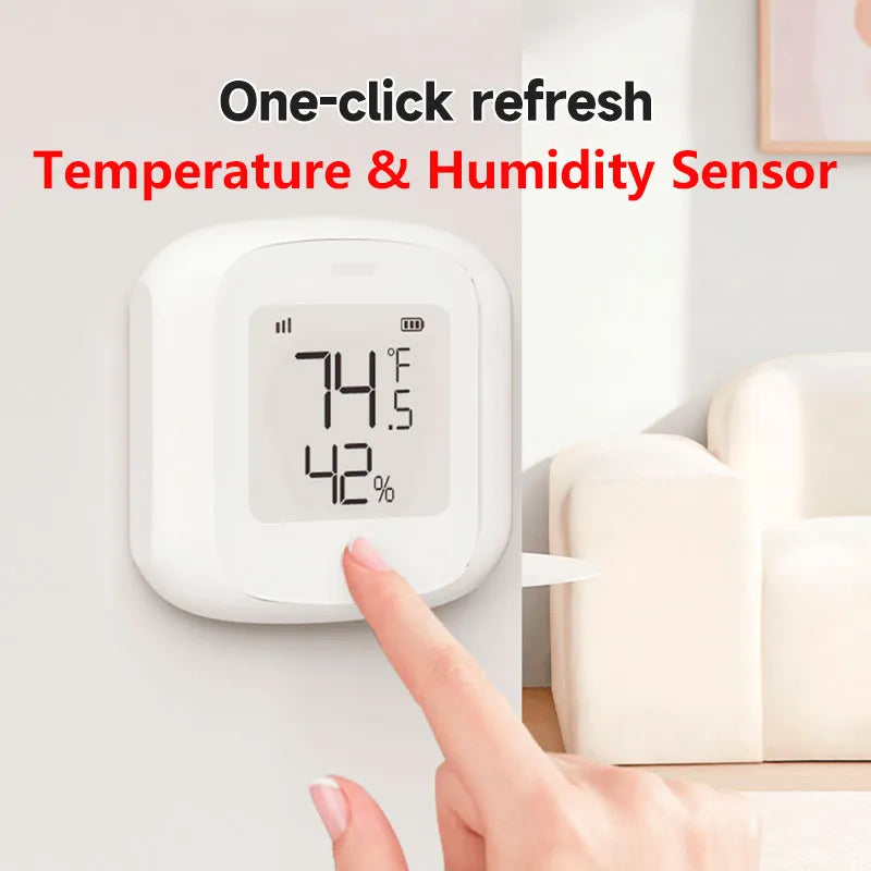 Mini Tuya Smart WiFi/Zigbee LCD Temperature and Humidity Sensor Wireless Detector Intelligent Linkage Support Alexa Google Home