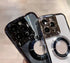 for iPhone Magnetic Case With Electroplated Lens Frame Bracket Mount Phone Cover for iPhone 14 13 12 11 Pro Max Fit Magsafe