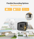 Hikvision Compatible 4MP Dual Light Panoramic Camera POE IR Built in Mic Speaker Human Detection Color Night Vision Surveillance