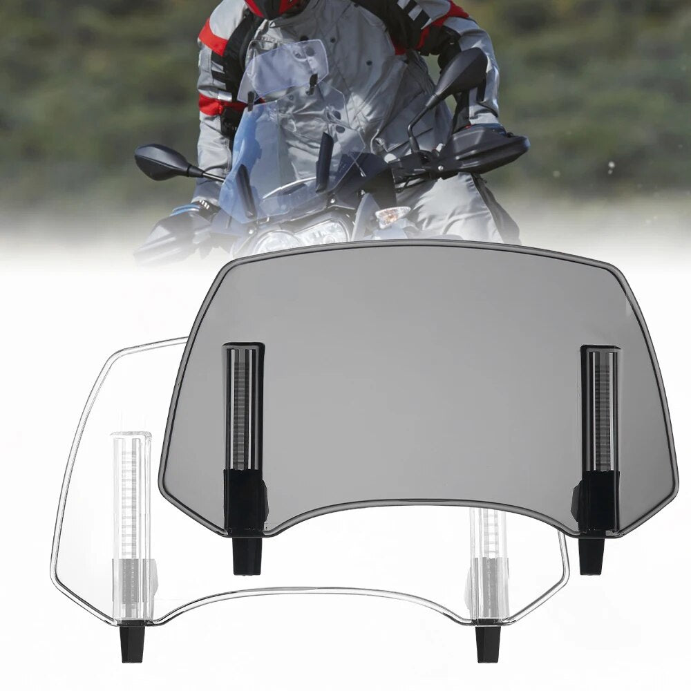 KEMIMOTO Motorcycle Windshield Extension Universal for BMW R1200GS R1250GS F800GS LC Heighten Windscreen Deflector Accessories