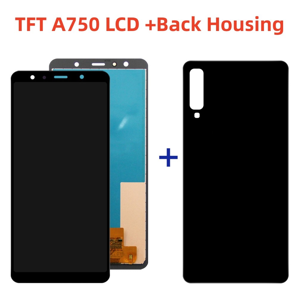 Mobile Phone Parts TFT A750 Display Screen For Samsung Galaxy A7 2018 A750 A750F LCD  Display Touch Screen Digitizer Replacement