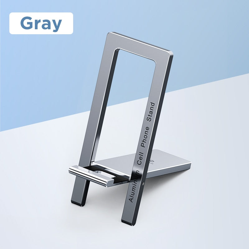 Hagibis Foldable Cell Phone Stand Metal Desktop Holder Adjustable Portable Phone Cradle Dock for iPhone 13 12 Pro Max SE Xiaomi