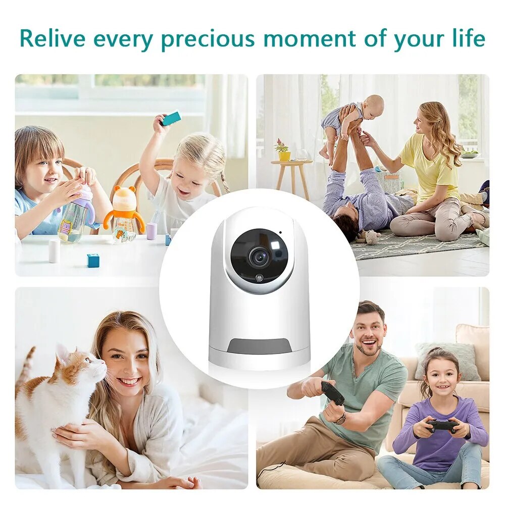 DBIT 360° Wifi Survalance Camera 2MP PTZ Baby Monitor Icsee CCTV Security Protection HD Night Vision Surveillance Camera