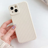 Woven Pattern Phone Case For iPhone 14 13 12 11 Pro Max X XR XS Max 7 8 14Plus Shockproof Bumber Soft TPU Silicon Back Cover