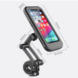 360°Rotation Waterproof Bike Phone Mount Cell Phone Holder for Motorcycle and Bike Handlebars with TPU Touch