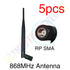 Eoth 5PC 868MHz Antenna 915MHz antena Lorawan lora 5dbi SMA Male female Connector 868 915 mhz antena GSM  21cm ipex 1 pigtail
