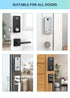 Tuya Wifi Smart Door Lock APP Remote Control Fingerprint Biometric Keypad Digital Smart Card Code Deadbolt Automatic Latch Lock